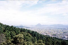 こんぴらさんからの眺め（香川県琴平市、1998年9月19日）