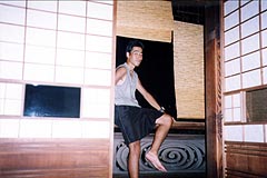 道後温泉坊ちゃんの間にて(愛媛県松山市、1998年9月19日）