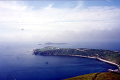 ゴロタ岬近くから北方を望む(礼文島ゴロタ岬、1998年8月13日）